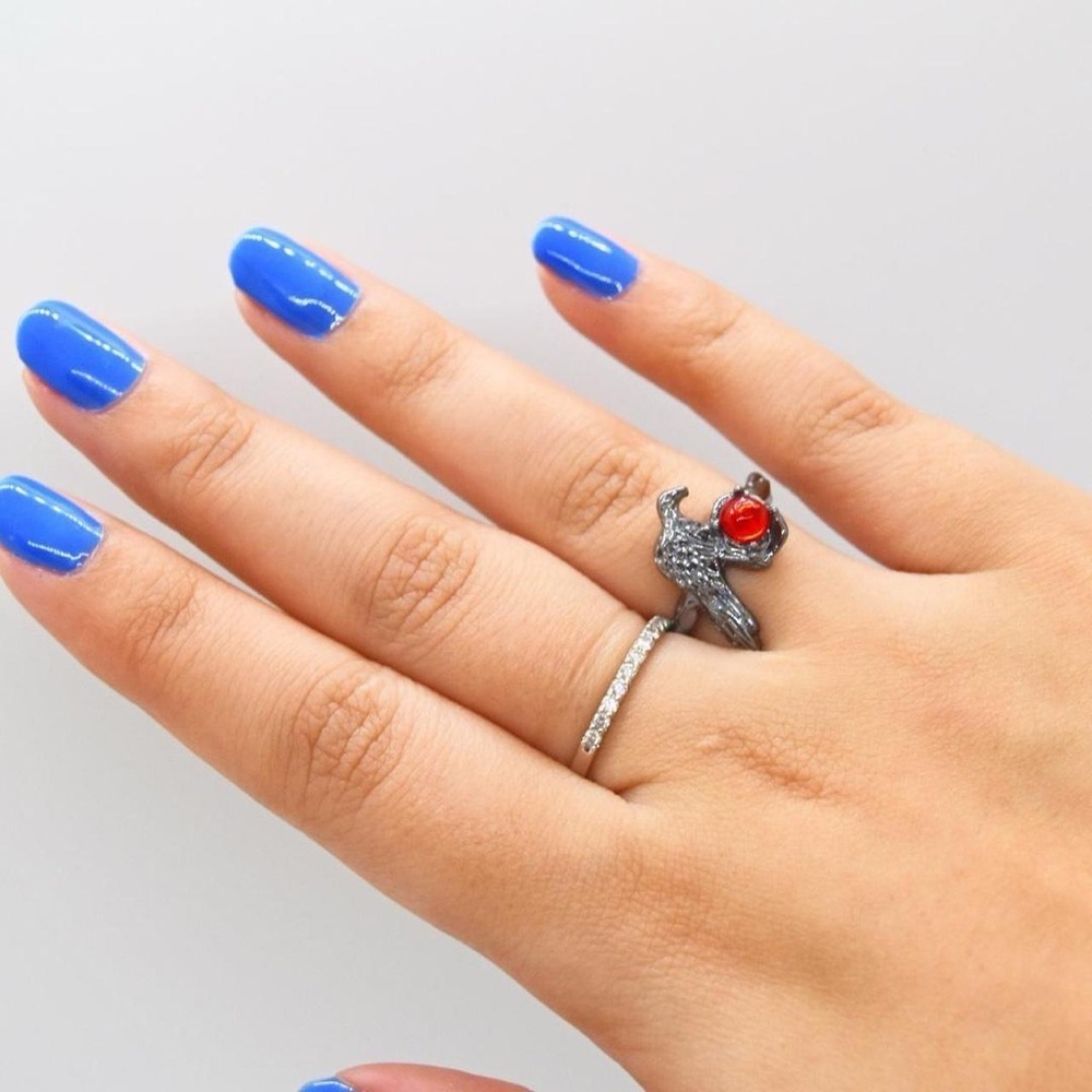 Gothic Raven Statement Ring - Picture 5 of 5